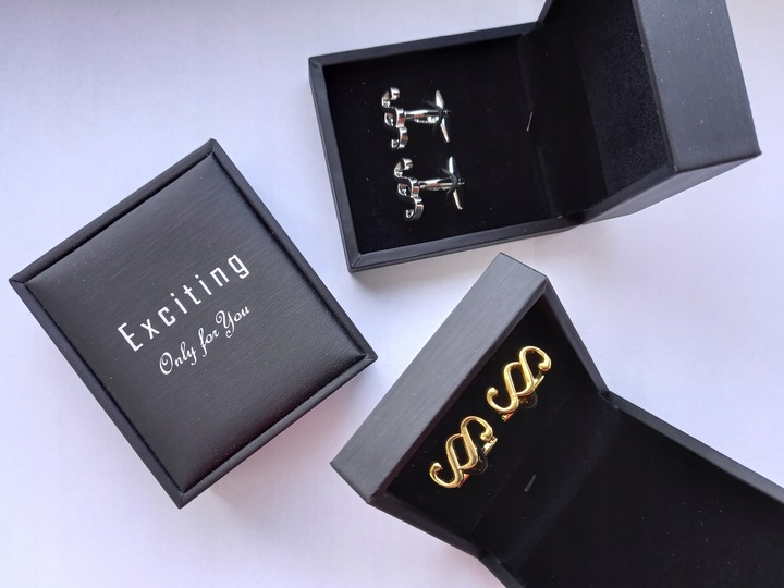 Srebrne spinki do mankietów Paragrafy dla Prawnika Sędziego Adwokata +Etui