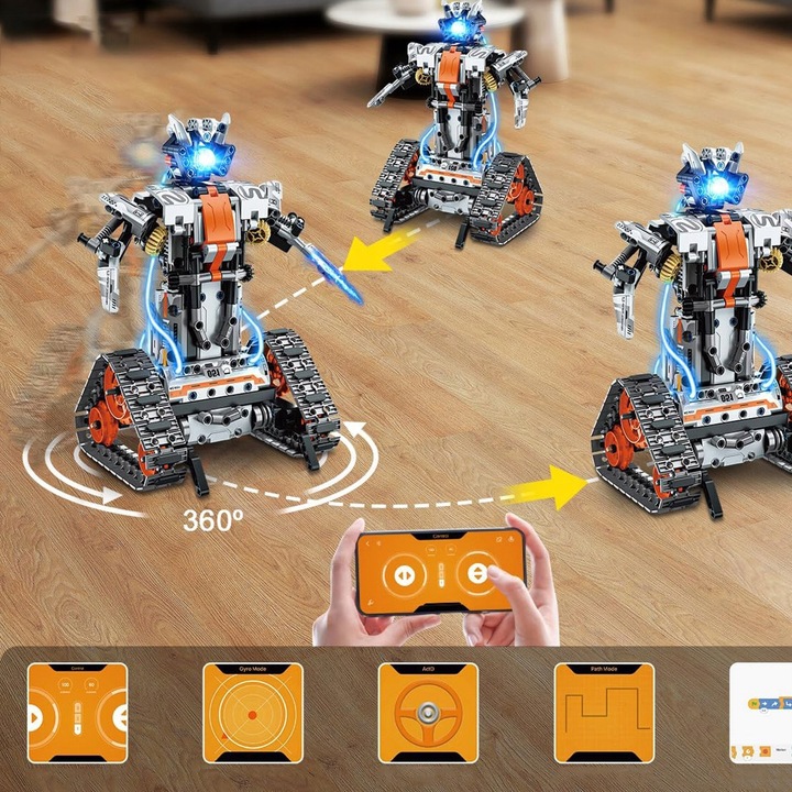 TECHNOLOGIA ROBOT APP PILOT ZDALNEGO STEROWANIA PROGRAMOWALNY ZABAWKA 4W1