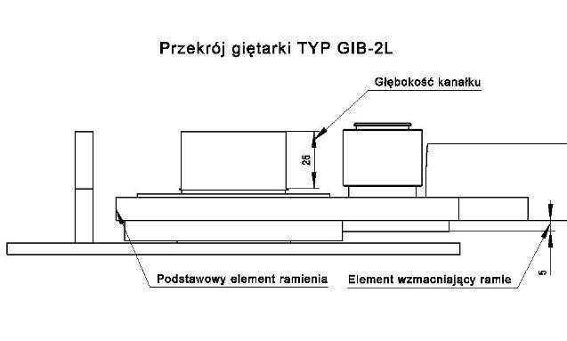 Giętarka GIB-2L z ŁOŻYSKIEM do prętów fi 6-14 mm plus GRATIS