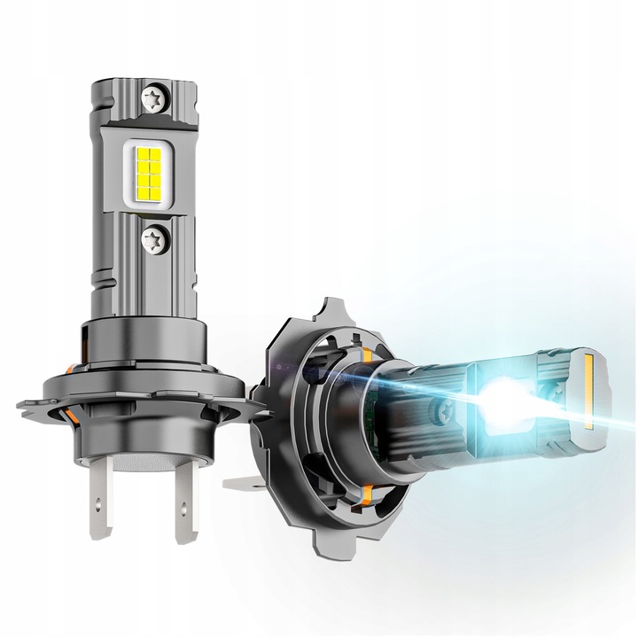 Żarówki H7 LED CSP biała 6500K 1do1 12V 7000lm BARDZO MOCNE WIECEJ ŚWIATŁA