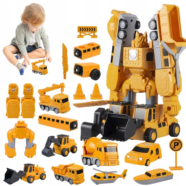 Pojazdy Budowlane - Interaktywna Zabawka Rozwijająca Zdolności Manualne