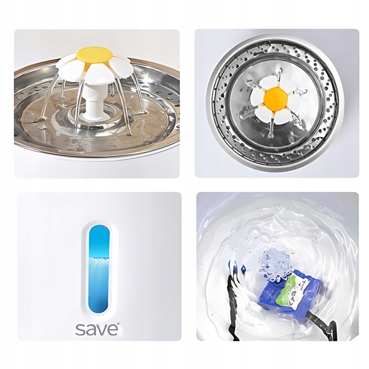 FONTANNA POIDEŁKO AUTOMATYCZNE DLA KOTA PSA CICHA + FILTR