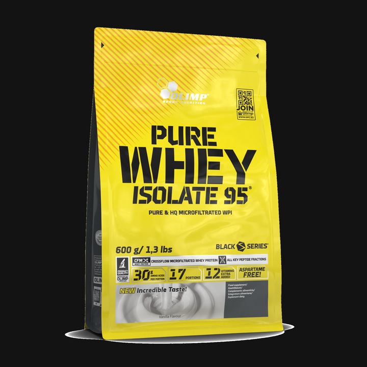 OLIMP PURE WHEY ISOLATE 95 600g ODŻYWKA BIAŁKOWA IZOLAT BIAŁKA WHEY WPC