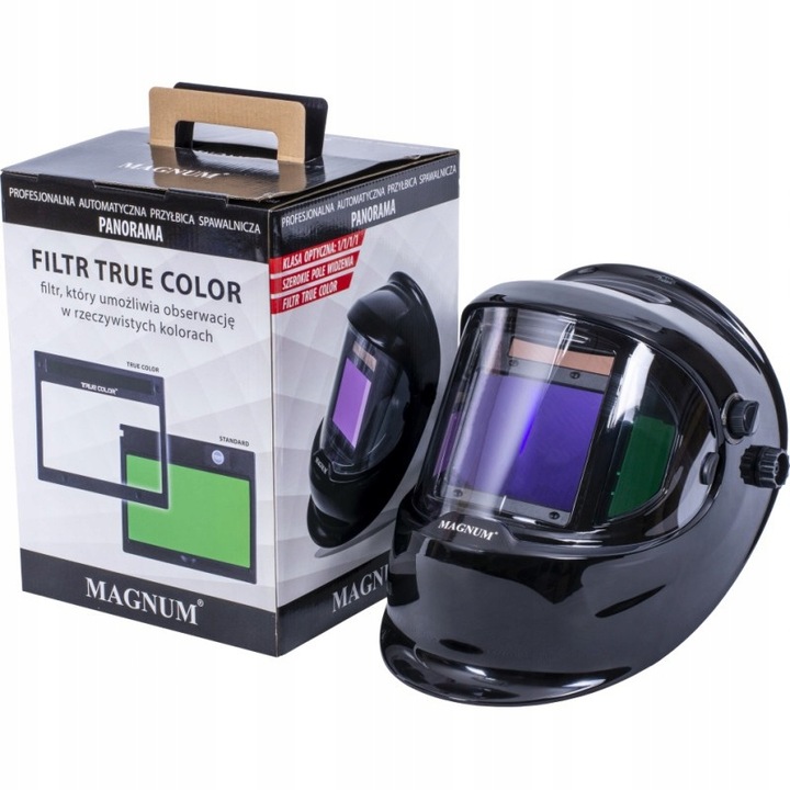 PRZYŁBICA spawalniczna automatyczna maska samościemniająca Panorama MAGNUM