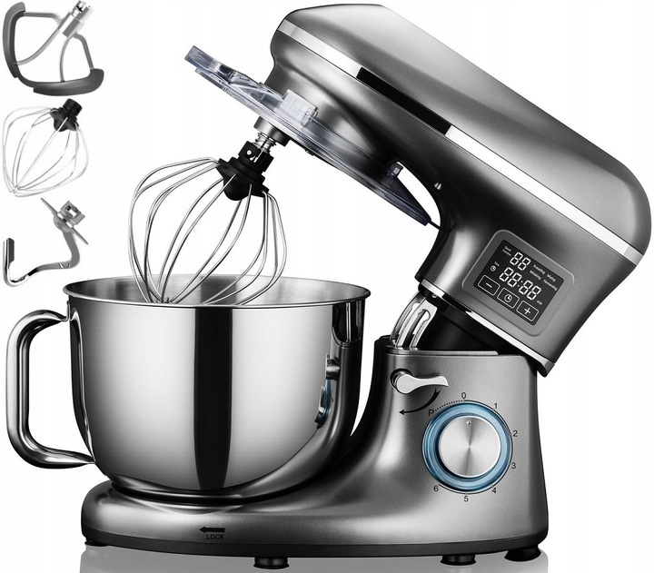 ROBOT KUCHENNY PLANETARNY MIKSER KERCH MYCHEF PODGRZEWANA MISA GREY 6,2L