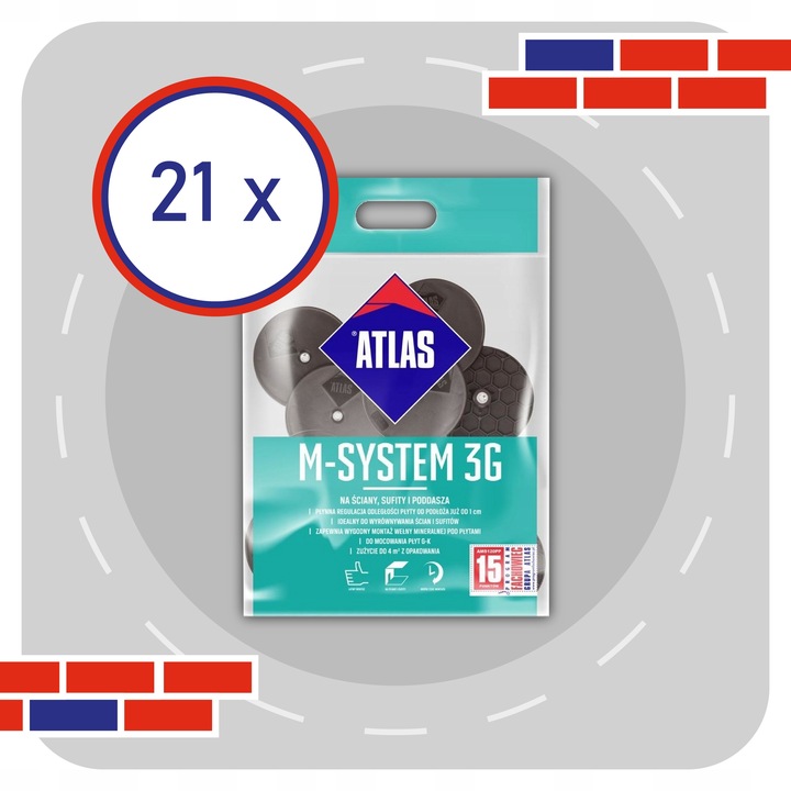 ZESTAW ATLAS M-SYSTEM L50 ŚCIANA SUFIT