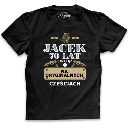 KOSZULKA MĘSKA PREZENT NA KAŻDE URODZINY 1-99 IMIĘ