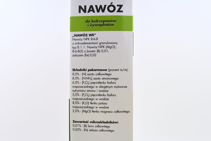 TARGET NAWÓZ DO BUKSZPANÓW I ŻYWOPŁOTÓW 4 KG GRANULAT