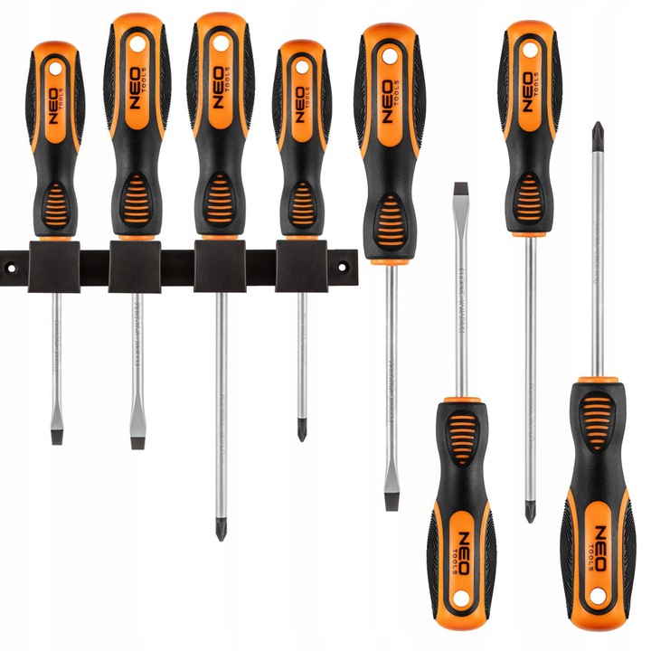 NEO ZESTAW WKRĘTAKÓW ŚRUBOKRĘTÓW 4 ELEMENTY MAGNES + UCHWYT 04-191