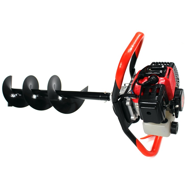 Wiertnica spalinowa ŚWIDER SPALINOWY + 3 wiertła 10/20/30cm przedłużka