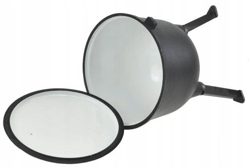 Kociołek Myśliwski 11 Lit. EMALIA Żeliwny GARNEK na OGNISKO Emaliowany