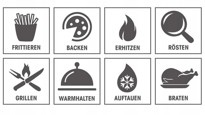 Frytkownica Air Fryer 4,5L LED 1450W 8 PROGRAMÓW