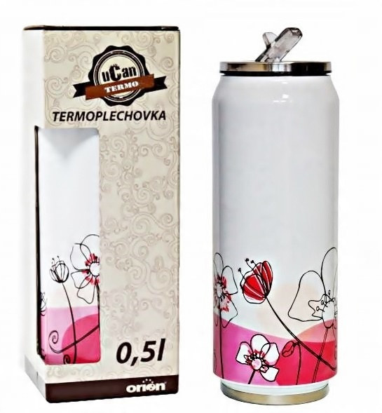 Kubek termiczny, termos Orion Maki biały 500 ml
