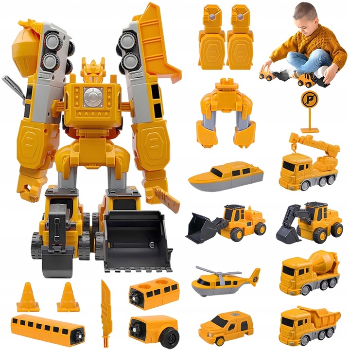 Pojazdy Budowlane - Interaktywna Zabawka Rozwijająca Zdolności Manualne