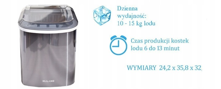 Kostkarka do robienia kostek lodu maszyna domowa barowa