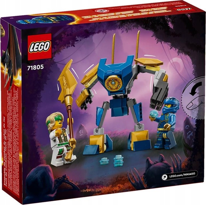 KLOCKI LEGO NINJAGO 71805 ZESTAW BITEWNY Z MECHEM JAYA 4 FIGURKI +TORBA
