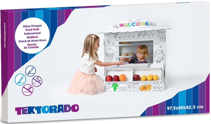 TEKTORADO STRAGAN DO ZABAWY I KOLOROWANIA DLA DZIECI DOMEK