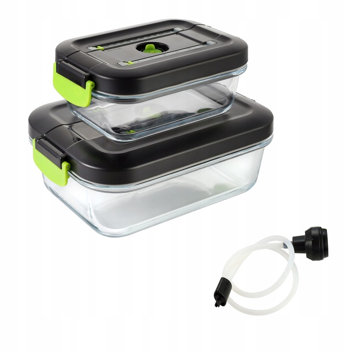 Szklane pojemniki próżniowe na żywność 1,5L 0,65L do zgrzewarki NutriZein