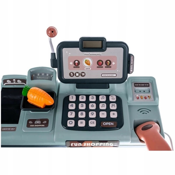 INTERAKTYWNA DUŻA KASA FISKALNA SKLEPOWA TAŚMA WAGA AKCESORIA MIKROFON