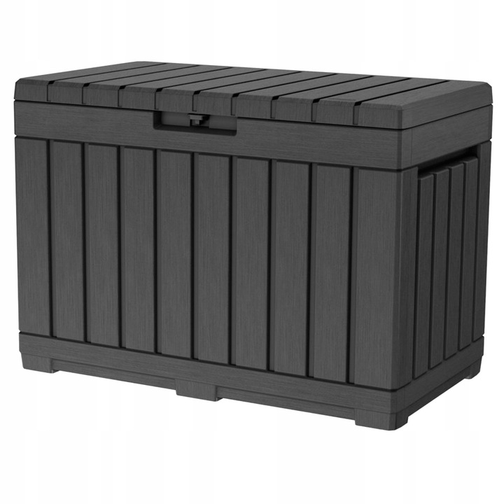 SKRZYNIA OGRODOWA KETER KENTWOOD 190L SCHOWEK SIEDZISKO POJEMNIK ANTRACYT