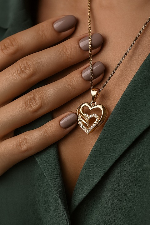 ZŁOTY PEŁNY ŁAŃCUSZEK DAMSKI SINGAPUR Z ZAWIESZKĄ PR. 585 925 + GRAWER