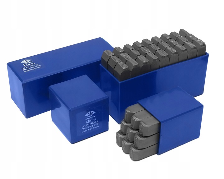 ZNACZNIK NUMERATOR STEMPLE CYFRY 0-9 GERMANY 12 mm