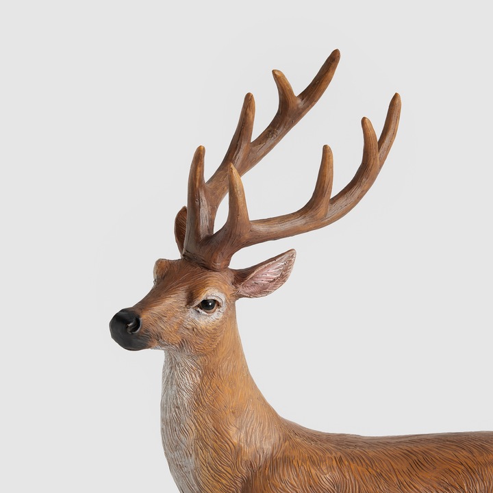 Duży RENIFER świąteczny FIGURKA JELEŃ duży 41cm brązowy home&you RUSTICDEER