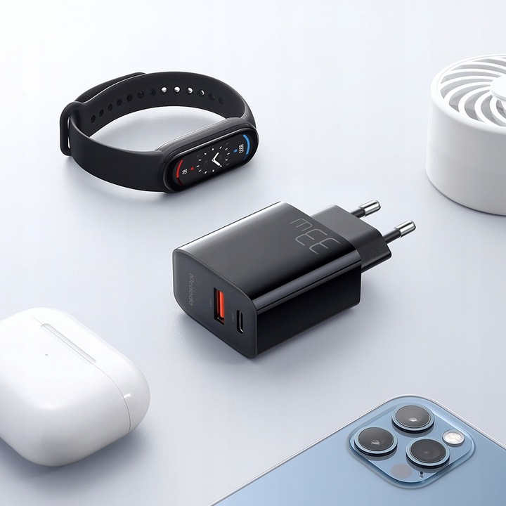 MCDODO SZYBKA ŁADOWARKA SIECIOWA USB USB-C PD 33W
