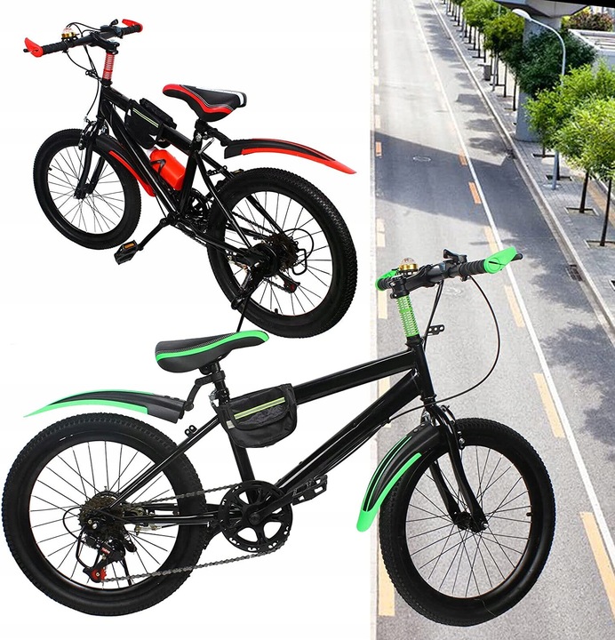 20” 6-biegowy dziecięcy rower górski czerwony.