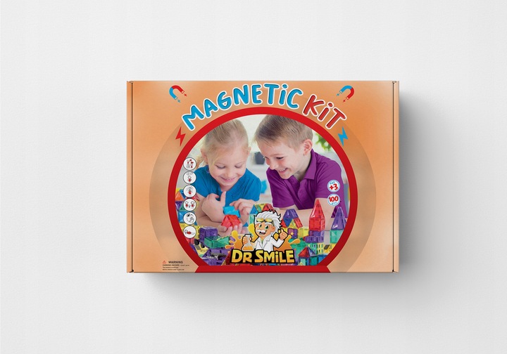 Dr Smile Idealny prezent klocki magnetyczne 100szt