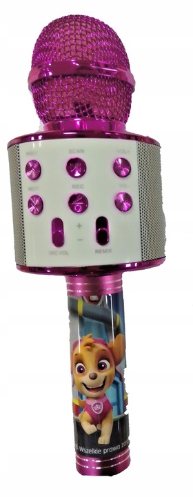 PSI PAW PATROL MIKROFON BEZPRZEWODOWY KARAOKE SKYE