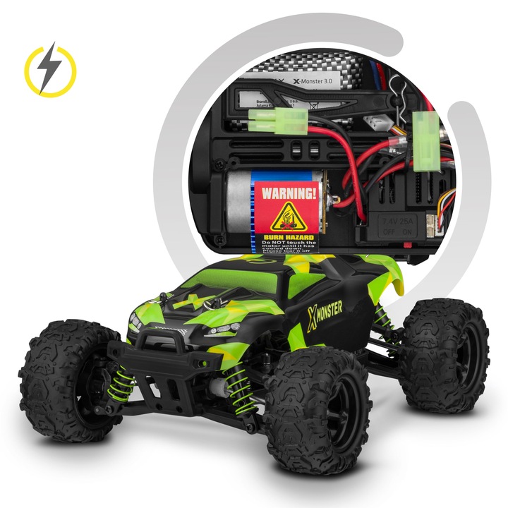 SAMOCHÓD RC AUTO TERENOWY NA PILOTA 4x4 DUŻY AKUMULATOR x 2szt SKALA 1:18