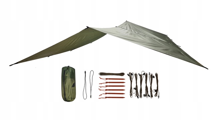 Płachta biwakowa BUSHMEN EASY Tarp 4x3m