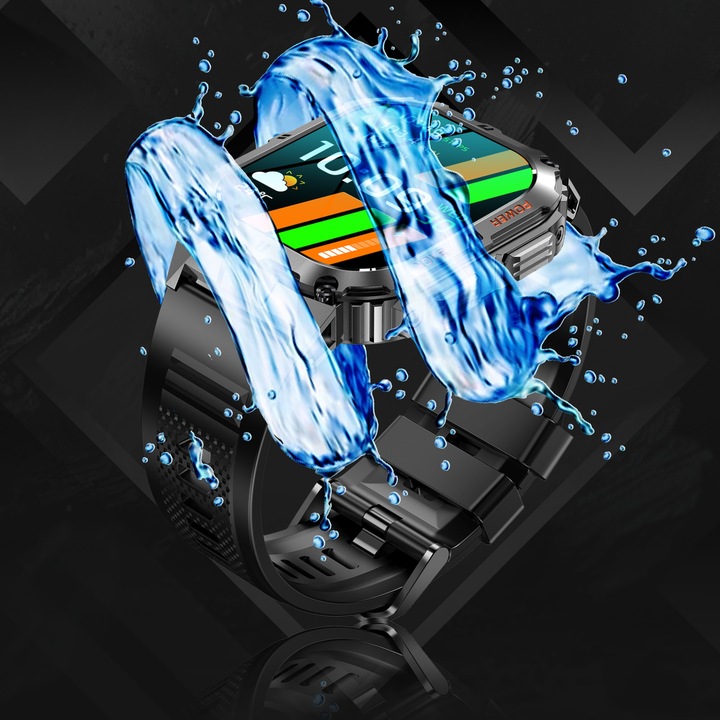 SMARTWATCH ZEGAREK MĘSKI MENU POLSKIE SPORT PULS ROZMOWY SMART WATCH AMOLED