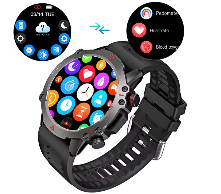 Smartwatch Dla Młodzieży Rozmowy Bluetooth Sport Pulsometr PL Menu