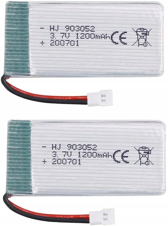 2 Stk Akumulator 3.7v 1200mAh Drones Syma X5SC RC