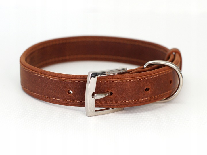 Obroża dla psa z identyfikatorem Cognac rozmiar M