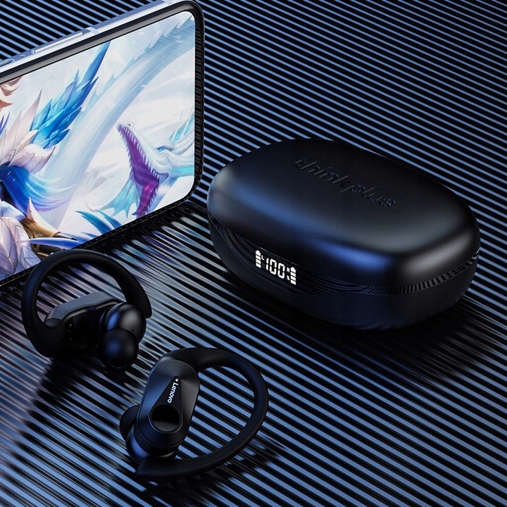 Słuchawki Bezprzewodowe LENOVO LP75 Bluetooth DOUSZNE Powerbank Wodoodporne