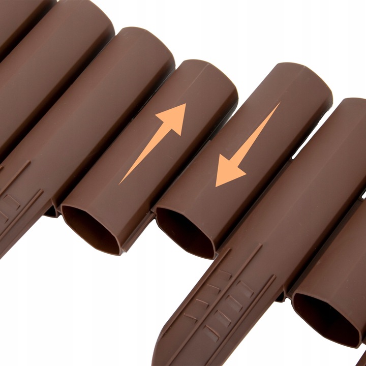 Palisada Ogrodowa Paliki Brąz 2,7 m Border Płotek