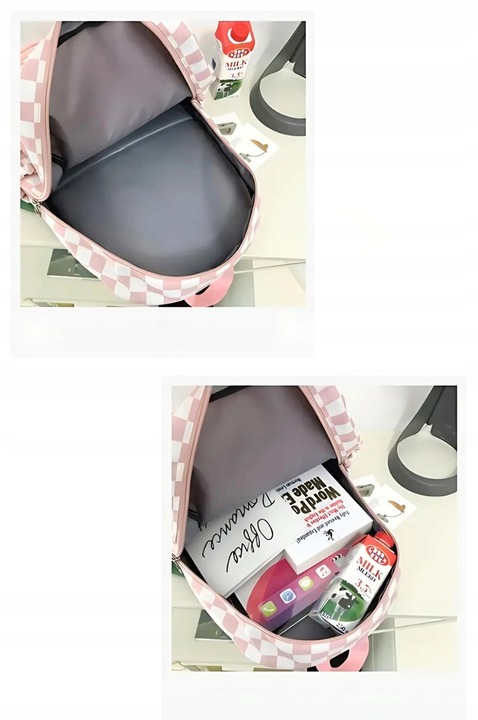 PLECAK SZKOLNY TORNISTER MŁODZIEŻOWY POJEMNY DUŻY RÓŻ DO SZKOŁY KL. 1-3