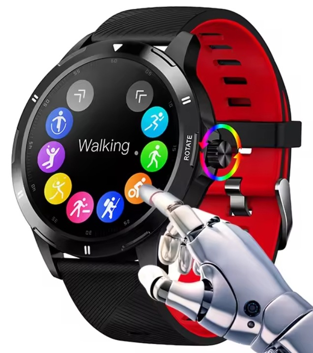 ZEGAREK SMARTWATCH SPORTOWY ROZMOWY MĘSKI DAMSKI POLSKIE MENU CZARNY