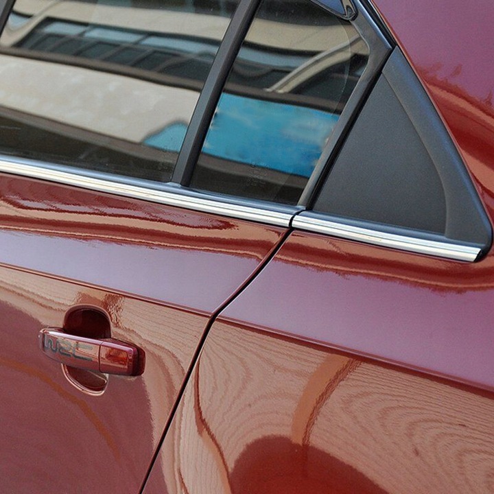 LISTWA OZDOBNA TAŚMA CHROM NA GRILL RANT DRZWI OSŁONA KRAWĘDZI SREBRNA 5 M