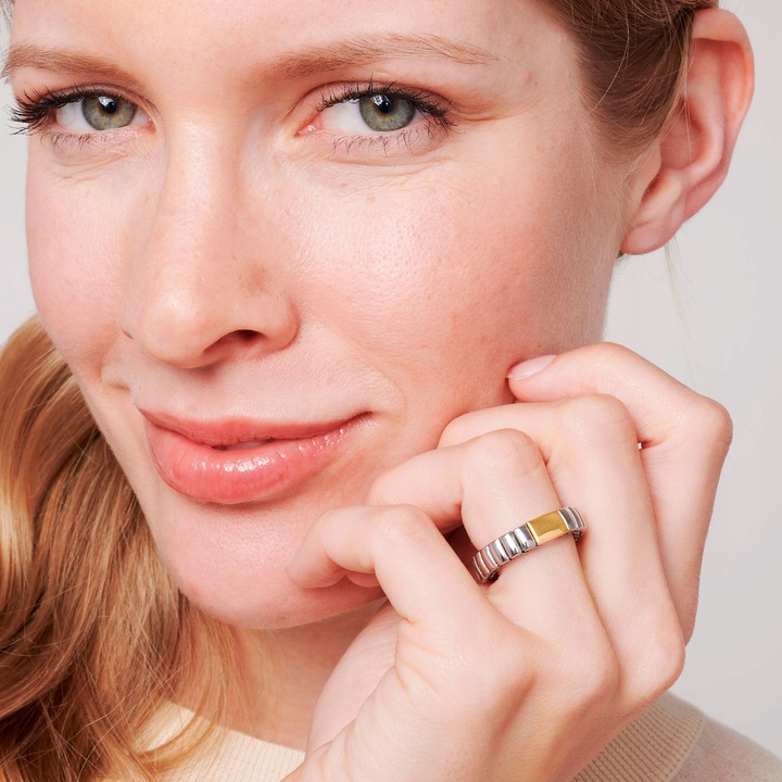 PIERŚCIONEK OBRĄCZKA MAGNETYCZNA ZŁOTA SREBRNA