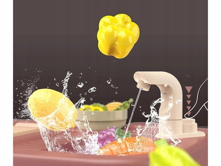 Kuchenka dla Dzieci Kuchnia Zabawkowa MAŁY KUCHARZ Dźwięk PARA Światło LED