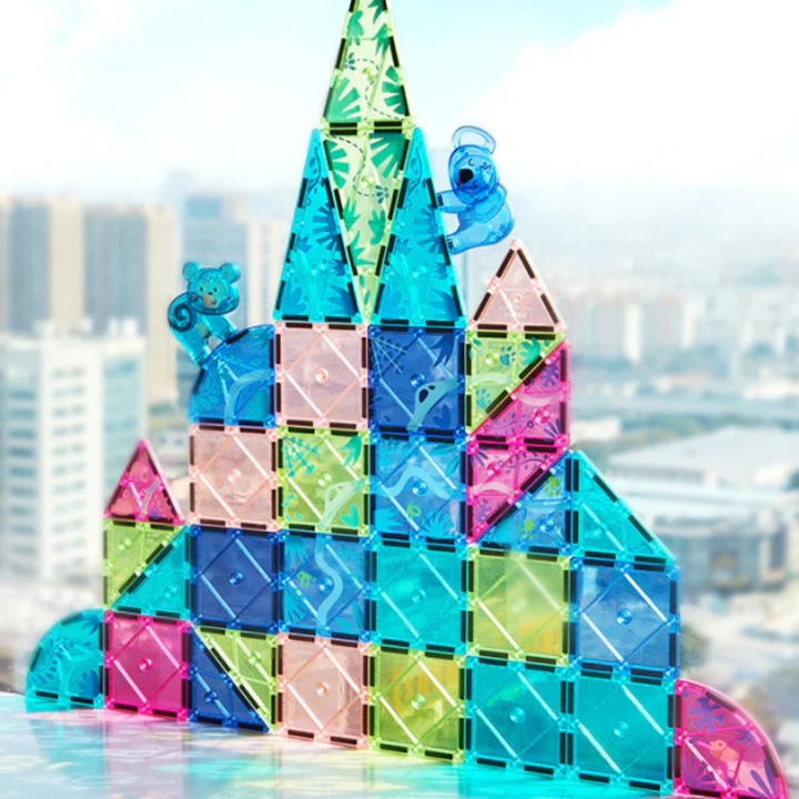 Klocki Magnetyczne Konstrukcyjne MiDeer 40 ELEMENTÓW Zestaw Edukacyjny