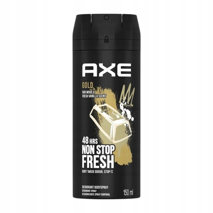 AXE GOLD Deodorant Body Spray 150ml. 48H