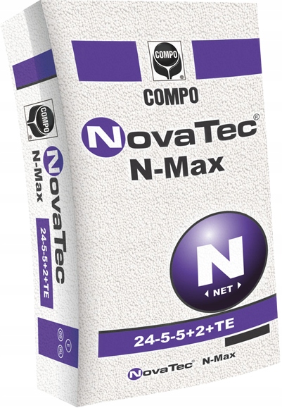 Compo Expert Novatec N-max 25kg Nawóz do Trawy Szybki Wzrost 24-5-5