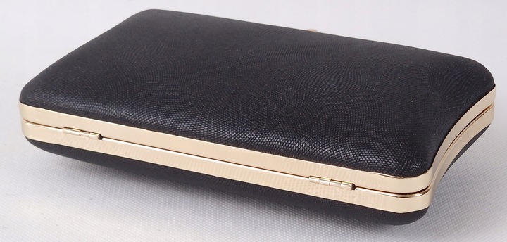 Torebka kopertówka puzderko wieczorowa elegancka wizytowa czarna