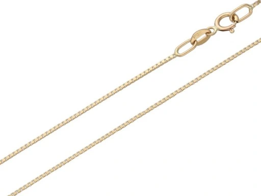 Złoty łańcuszek 585 splot kostka 50cm chrzest 1,84 Komunia Św pamiątka 14K