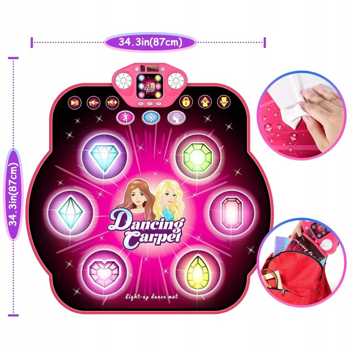 MATA DO TAŃCA ELEKTRONIKA Z MUZYKĄ BLUETOOTH DLA DZIECI PREZENT URODZINOWY